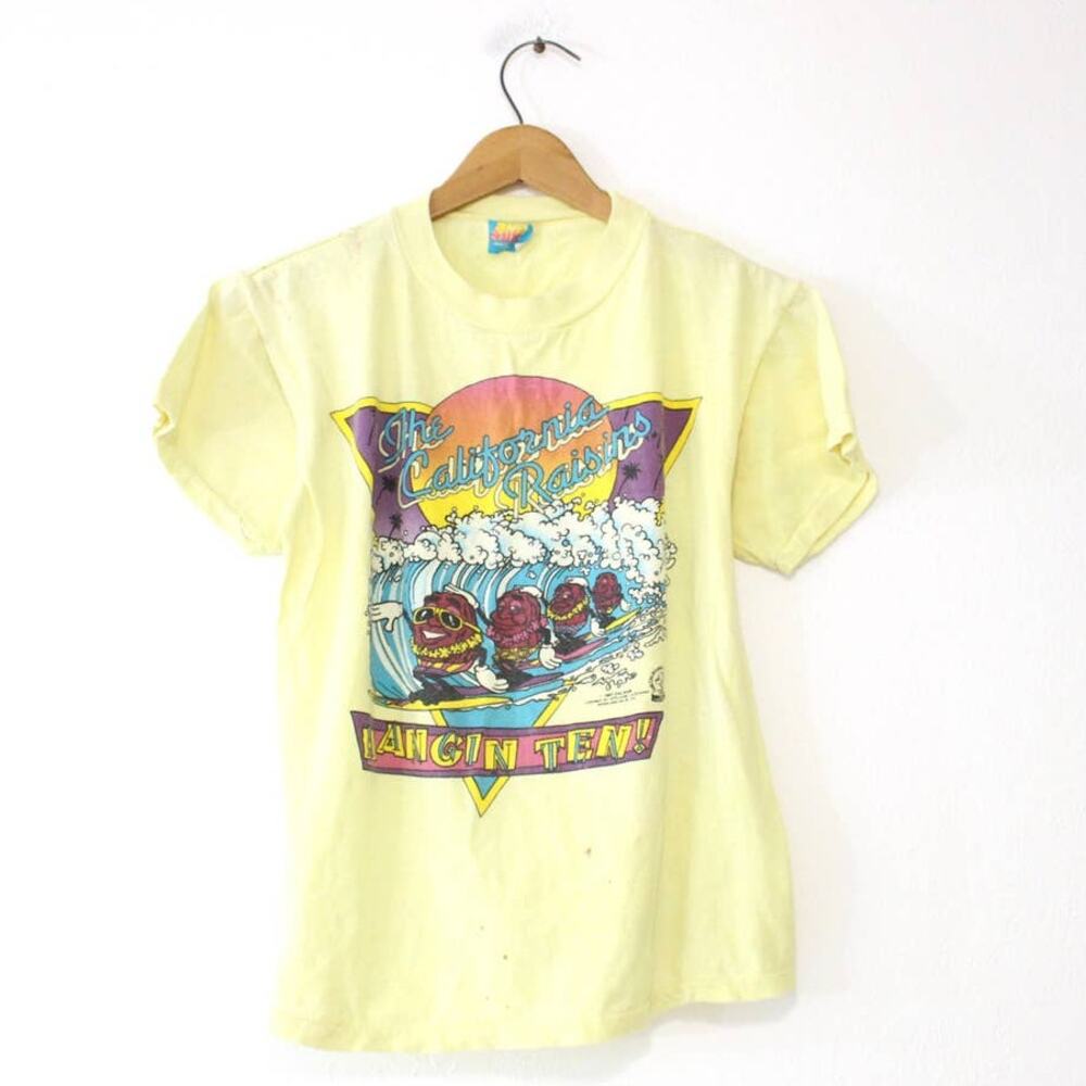 Vintage Kids California Raisins Hang Ten T Shirt XL